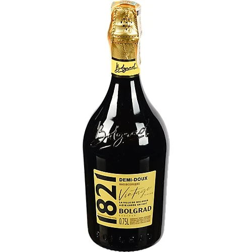 Вино ігристе 0.75л 10.5-12.5% напівсолодке 1821 Vintage Bolgrad