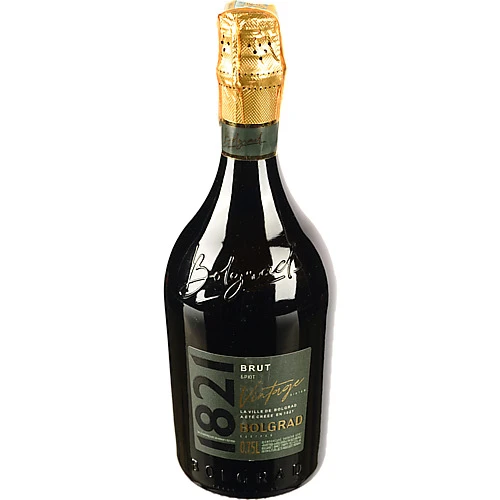 Вино ігристе 0.75л 10.5-12.5% брют 1821 Vintage Bolgrad