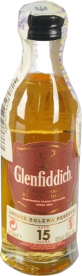 Віскі Glenfiddich Single Malt Scotch Whisky Unique Solera Reserve Aged 15 Years 40% 0.05л