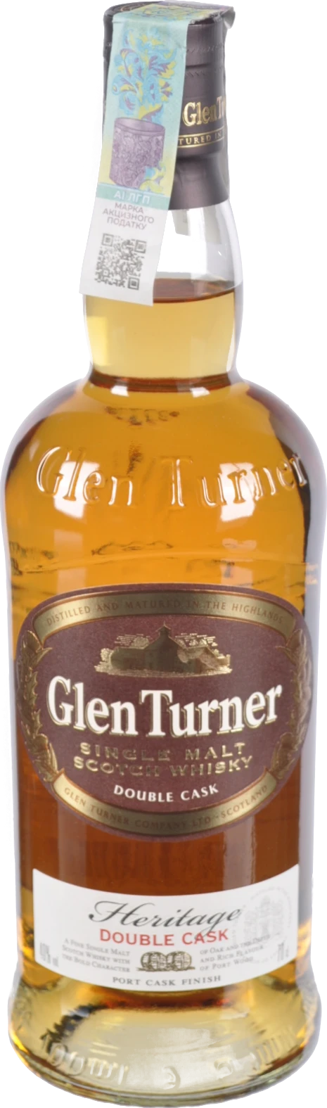 Віскі Glen Turner Heritage Double Cask 0.7л тубус