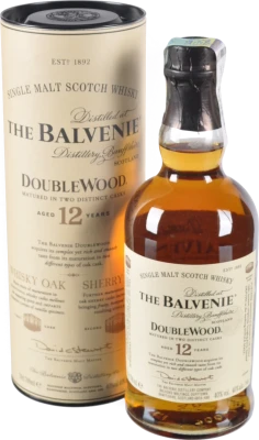 Віскі Balvenie Doublewood 12 років витримки 40% 0.7 л у тубусі