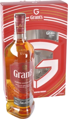 Набір Віскі Grant's 0.7л 2 склянки