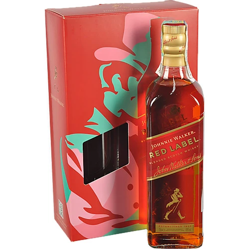 Набір Віскі J. Walker 0.7л Red Label подарунковий
