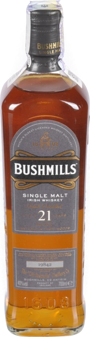 Віскі Bushmills Single Malt 21 рік 0.7л купити в Одесі за низькою