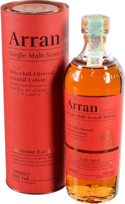Віскі Arran Amarone Cask Finish Single Malt Scotch Whisky 50% 0.7л