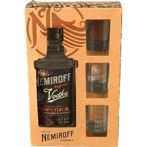 Набір сувенірний Nemiroff 0.7л х 3 стопки моно