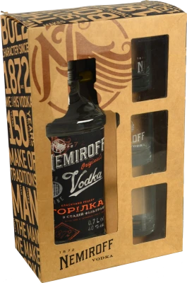 Набір сувенірний Nemiroff 0.7л х 3 стопки моно