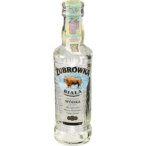 Горілка Zubrowka Biala 0.2л