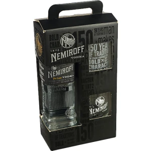 Подарунковий набір Nemiroff 0.7л Люкс + 2 склянки