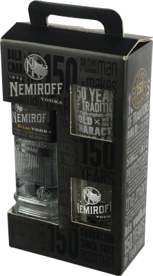 Подарунковий набір Nemiroff 0.7л Люкс + 2 склянки