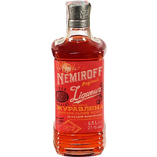 Наст.NEMIROFF Журавлина Штоф Оригінал 0.5л15