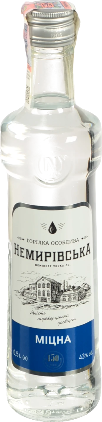 Горілка 0.5л 43% особлива Міцна Немирівська пл