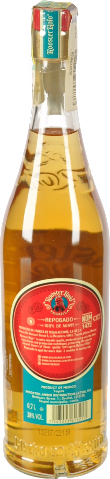Текіла Рустер Рохо 0.7л репосадо