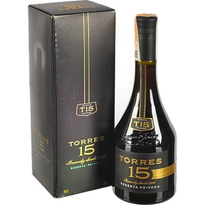 Бренді Torres 15 років Reserva Privada, 0,7 л, 40% в подарунковій упаковці
