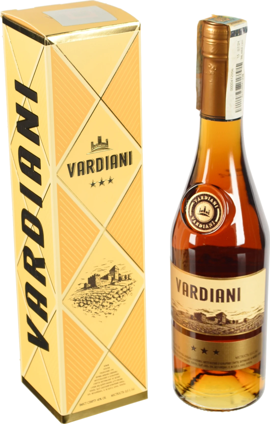 Коньяк Vardiani 0.5л 40% 3 зірки