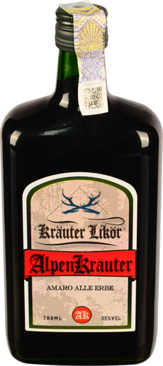 Лікер Amaro Alpen Krauter 0.7л