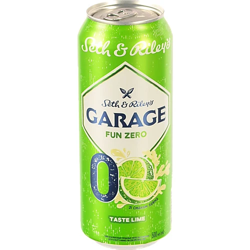 Пиво спеціальне 500мл безалкогольне пастеризоване Taste Lime Fun Zero №0 Seth&Riley's Garage з/б