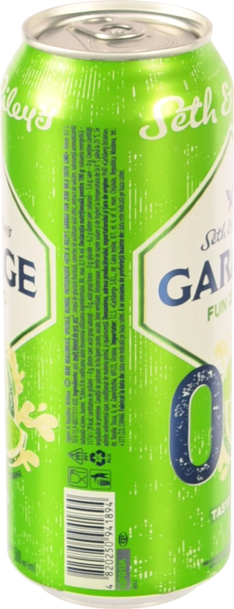 Пиво спеціальне 500мл безалкогольне пастеризоване Taste Lime Fun Zero №0 Seth&Riley's Garage з/б