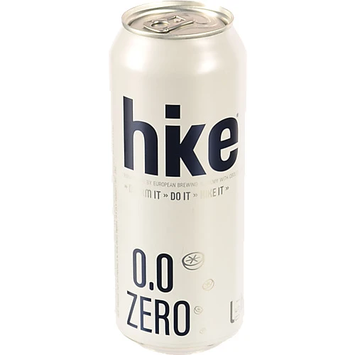 Пиво спеціальне 0.5л 0.5% безалкогольне світле пастеризоване Zero Hike з/б