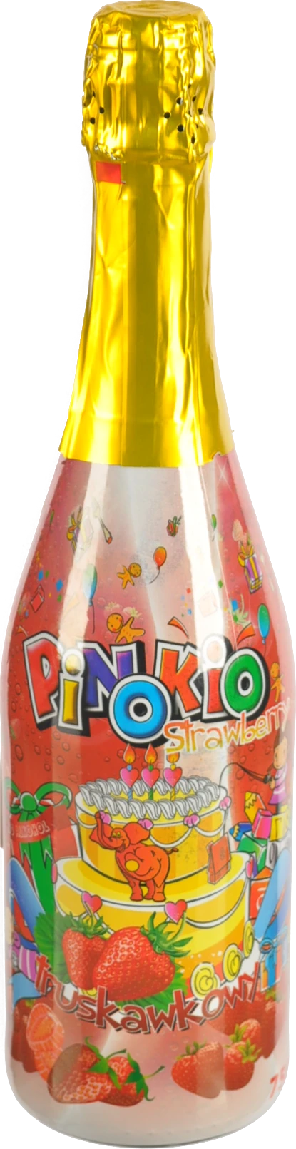 Дитяче безалкогольне шампанське Pinokio Strawberry полуниця 0,75 л