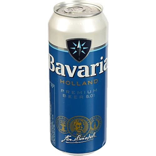 Пиво 0.5л 5% світле фільтроване пастеризоване Premium Bavaria з/б