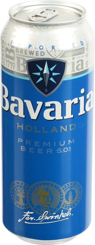 Пиво 0.5л 5% світле фільтроване пастеризоване Premium Bavaria з/б