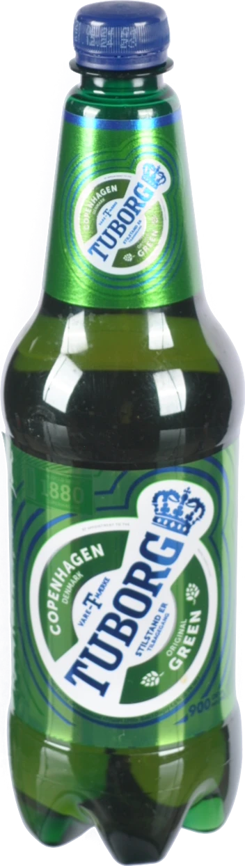Пиво Tuborg Green 900мл світле пастеризоване