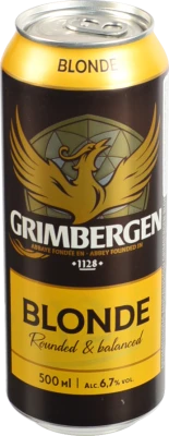 Пиво світле спеціальне пастеризоване «Grimbergen Blonde», 6,7%, 0,5 л, б.м.