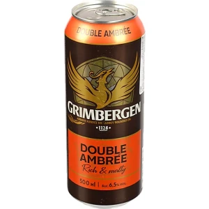 Пиво Grimbergen Double-Ambree, темне, пастеризоване, 6,5%, 0,5 б.м.