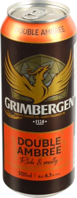 Пиво Grimbergen Double-Ambree, темне, пастеризоване, 6,5%, 0,5 б.м.
