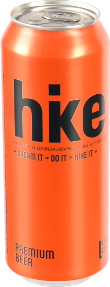 Пиво 0.5л 4.8% світле пастеризоване Premium Hike з/б