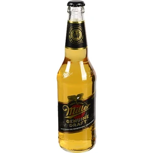 Пиво світле фільтроване, непастеризоване «Miller Genuine Draft», 4,7%, 0,45 л, скляна пляшка
