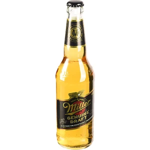 Пиво світле фільтроване, непастеризоване «Miller Genuine Draft», 4,7%, 0,45 л, скляна пляшка
