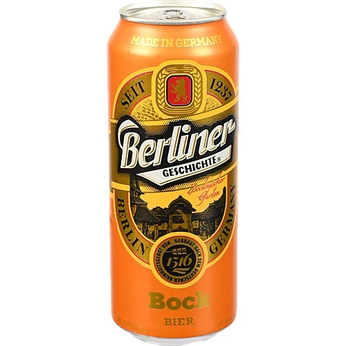 Пиво Berliner Geschichte 0.5л bock світле фільтроване з.б.