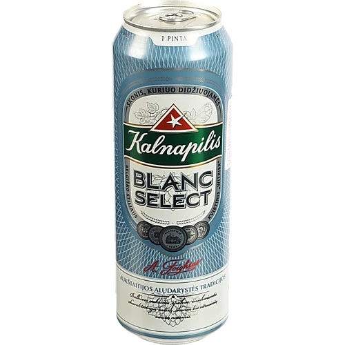 Пиво Kalnapilis 0.568л blanc select