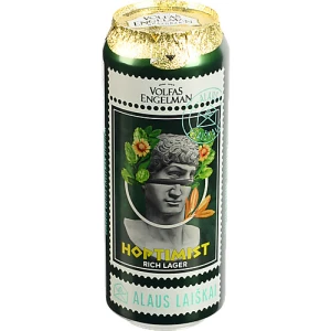 Пиво Volfas Engelman Hoptimist світле фільтроване пастеризоване крафтове 5.5% 0.5л