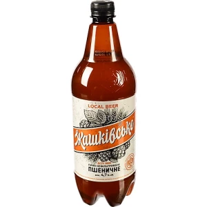 Пиво Жашківське 1л 4.7% світле нефільтроване пастеризоване пшеничне
