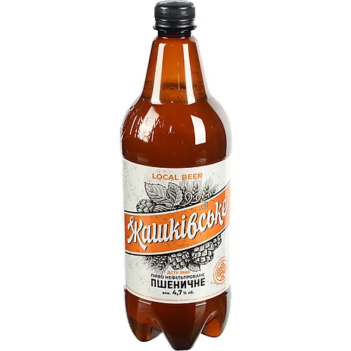 Пиво Жашківське 1л 4.7% світле нефільтроване пастеризоване пшеничне