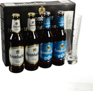 Набір пива Krombacher 4x0.33л + келих