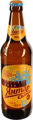 Пиво 0.5л 4.2% світле пастеризоване Янтар пл