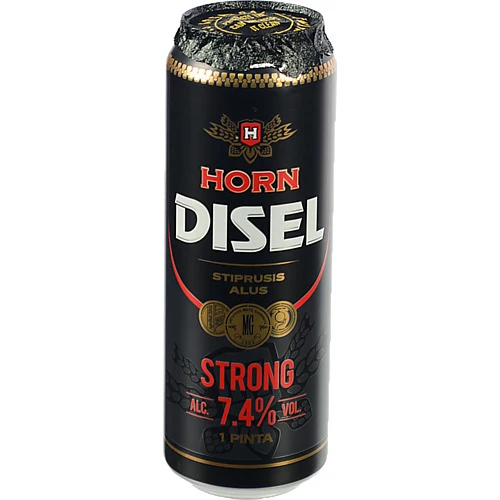 Пиво Horn Disel Strong 0.568л світле фільтроване пастеризоване