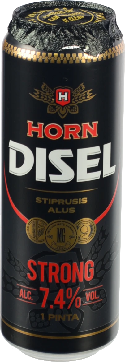 Пиво Horn Disel Strong 0.568л світле фільтроване пастеризоване