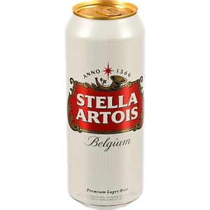 Пиво Stella Artois 0.5л 5% світле пастеризоване з/б