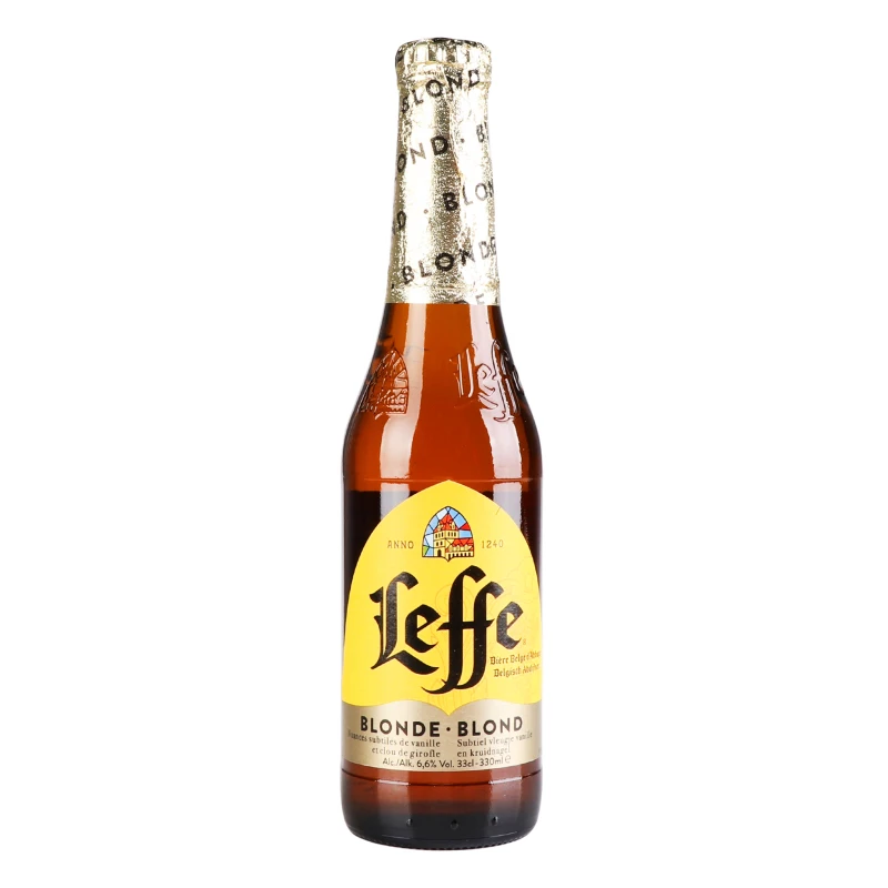 Пиво Leffe Blonde 0.33л світле пастеризоване 6.6%