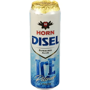 Пиво світле фільтроване пастеризоване «Horn Disel Ice Pilsner», 4,7%, 0,568 л, банка металева