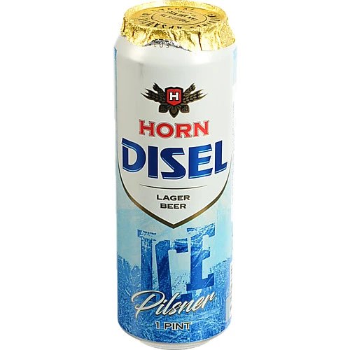 Пиво світле фільтроване пастеризоване «Horn Disel Ice Pilsner», 4,7%, 0,568 л, банка металева