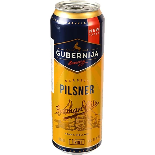 Пиво Gubernija 0.568л 4.6% світле German Pils