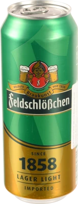 Пиво світле фільтроване пастеризоване Feldschlößchen Pale Light Lager, б.м., 0,5 л, 3,9%
