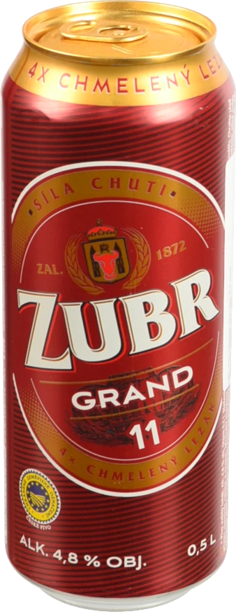 Пиво Zubr 0.5л grand світле 4.8% ж.б