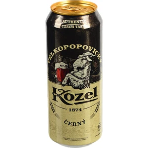 Пиво 0.5 л 3.7% темне фільтроване пастеризоване Černý Velkopopovicky Kozel, б.м.